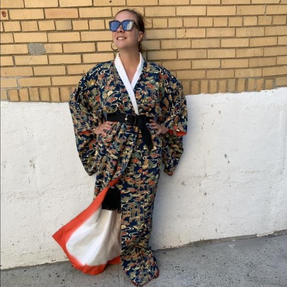 Vintage Butterfly Kimono Novelty Print Robe - Picture 4 of 8